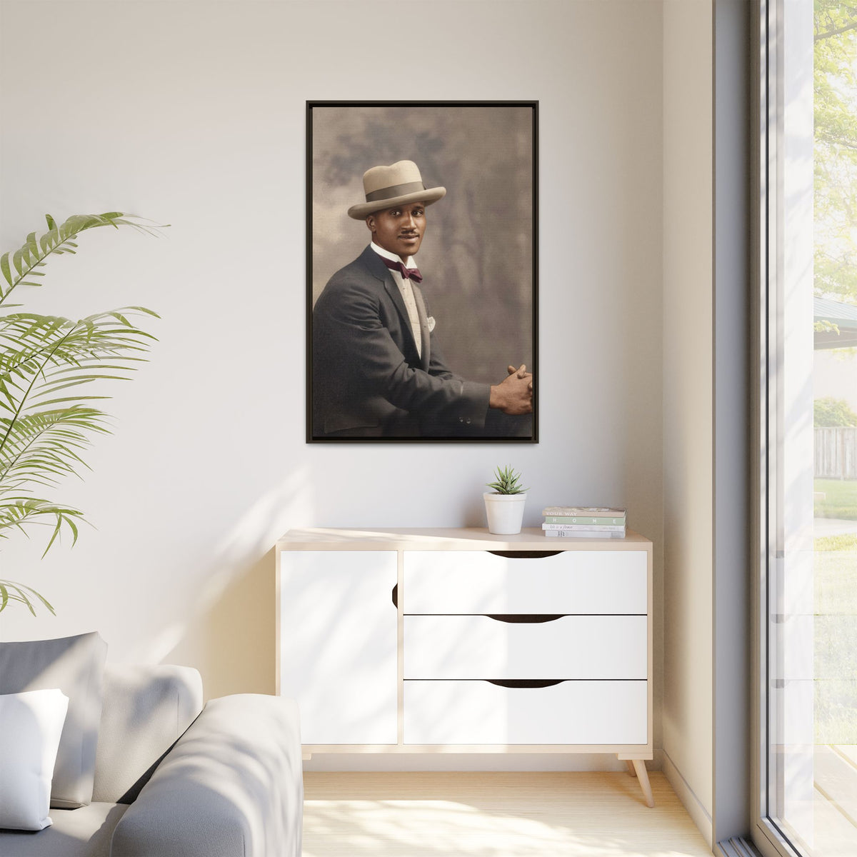 celibataire 004 | Framed Vintage Photo - Matte Canvas