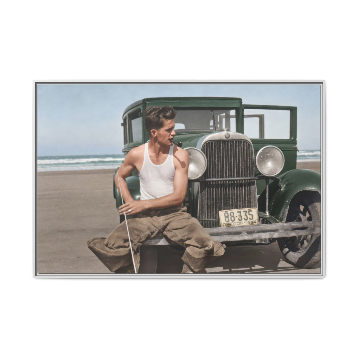 celibataire 008 | Framed Vintage Photo - Matte Canvas