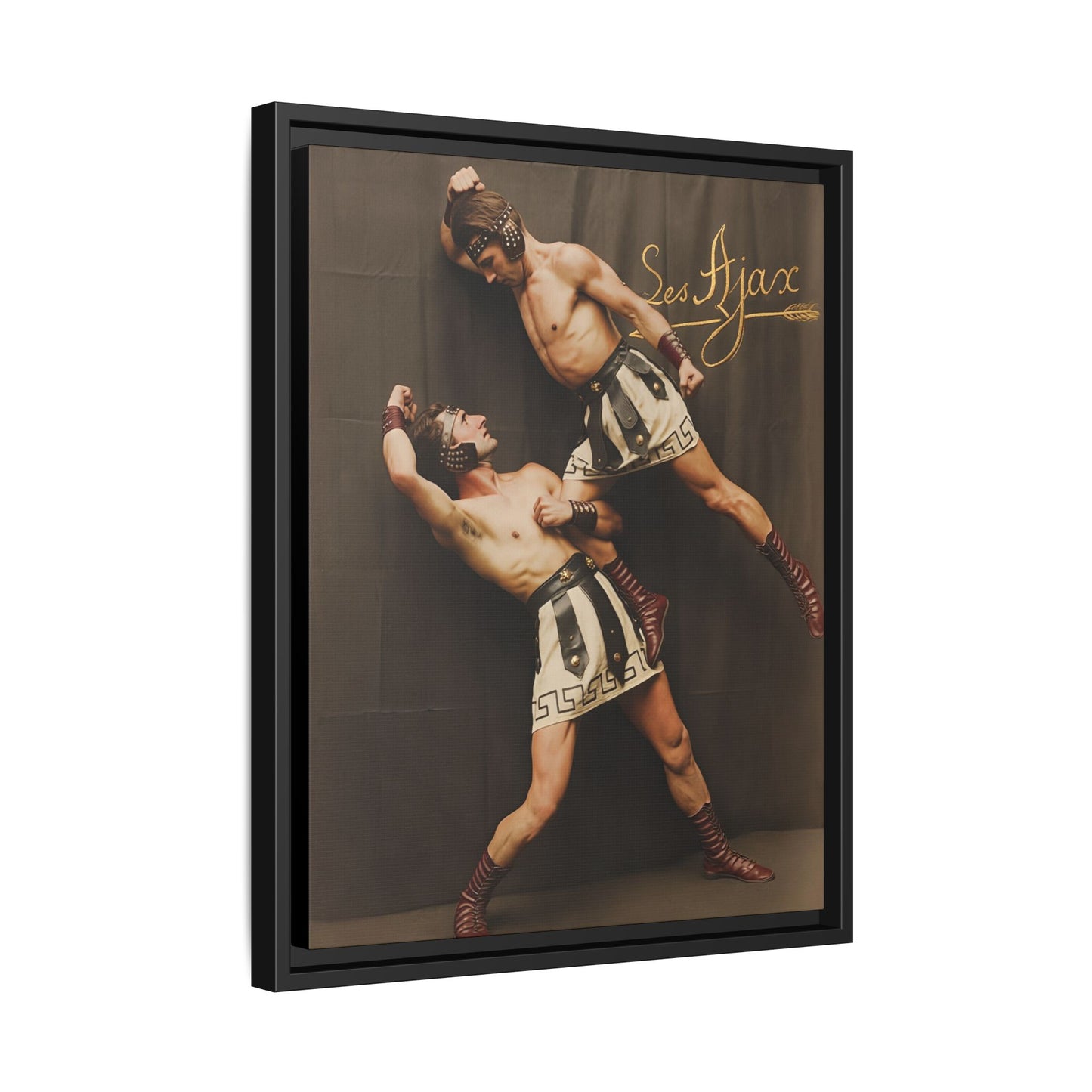 athlétisme 015 | Framed Vintage Photo - Matte Canvas