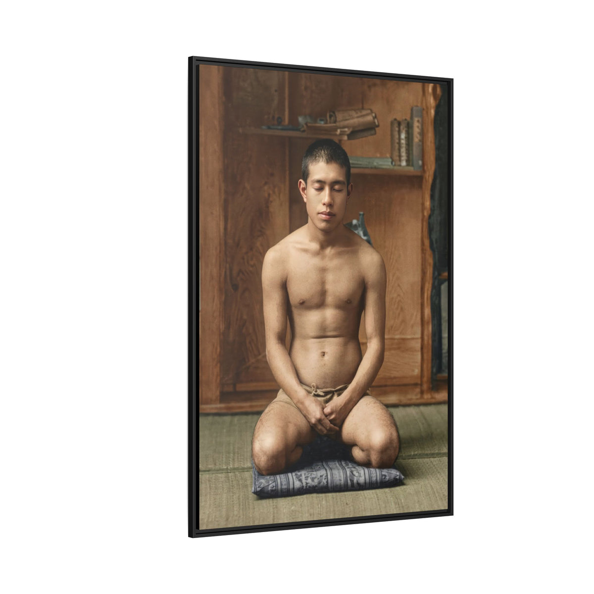 celibataire 025 | Framed Vintage Photo - Matte Canvas