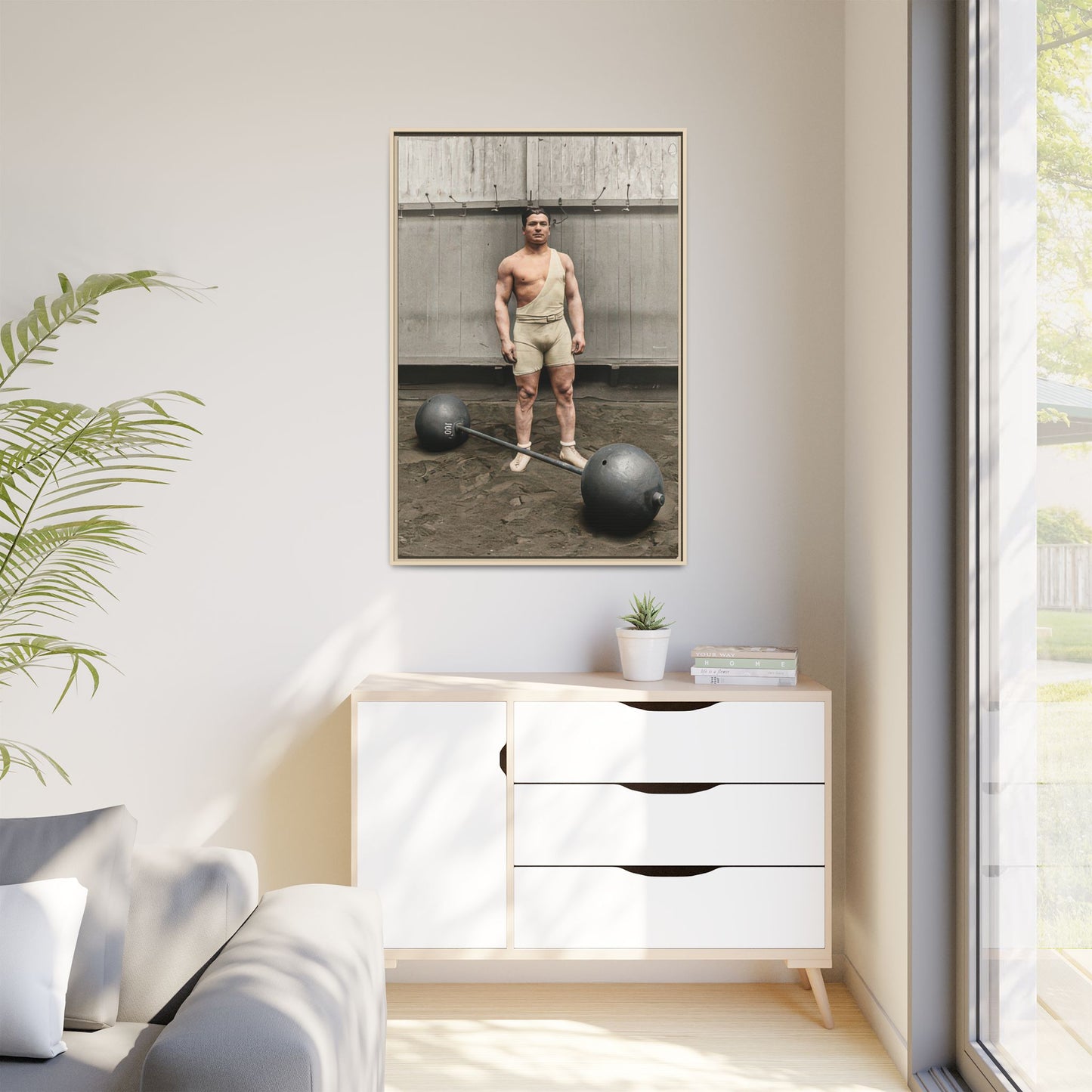 athlétisme 050 | Framed Vintage Photo - Matte Canvas