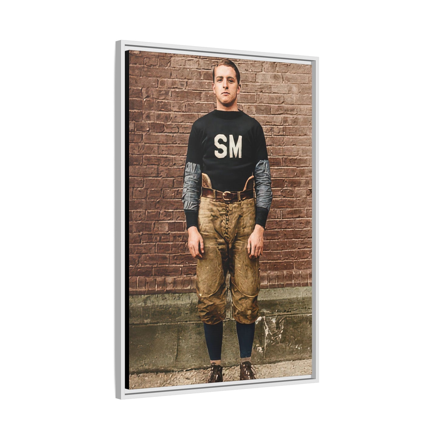 athlétisme 040 | Framed Vintage Photo - Matte Canvas