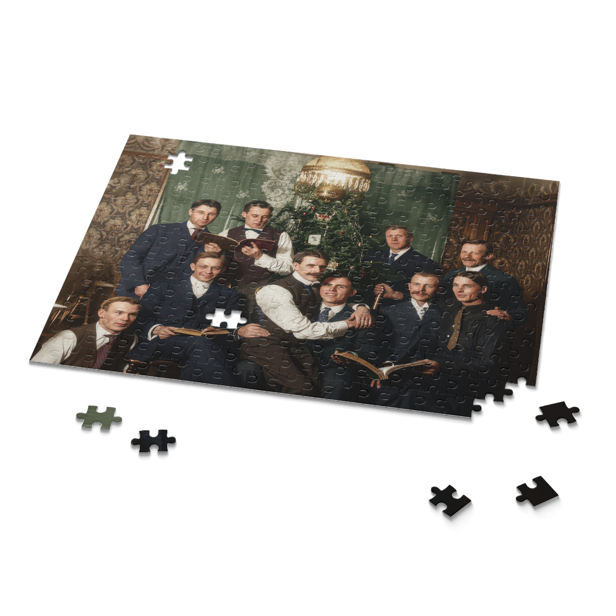 Men with Books at Christmas Jigsaw Puzzle | LGBTQ+ Heritage | hommes 001