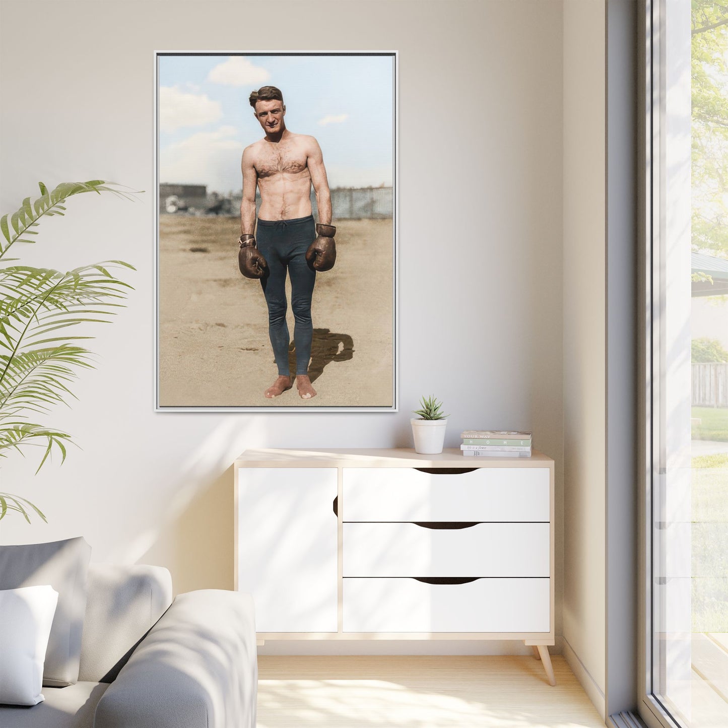 Copy of athlétisme 039 | Framed Vintage Photo - Matte Canvas