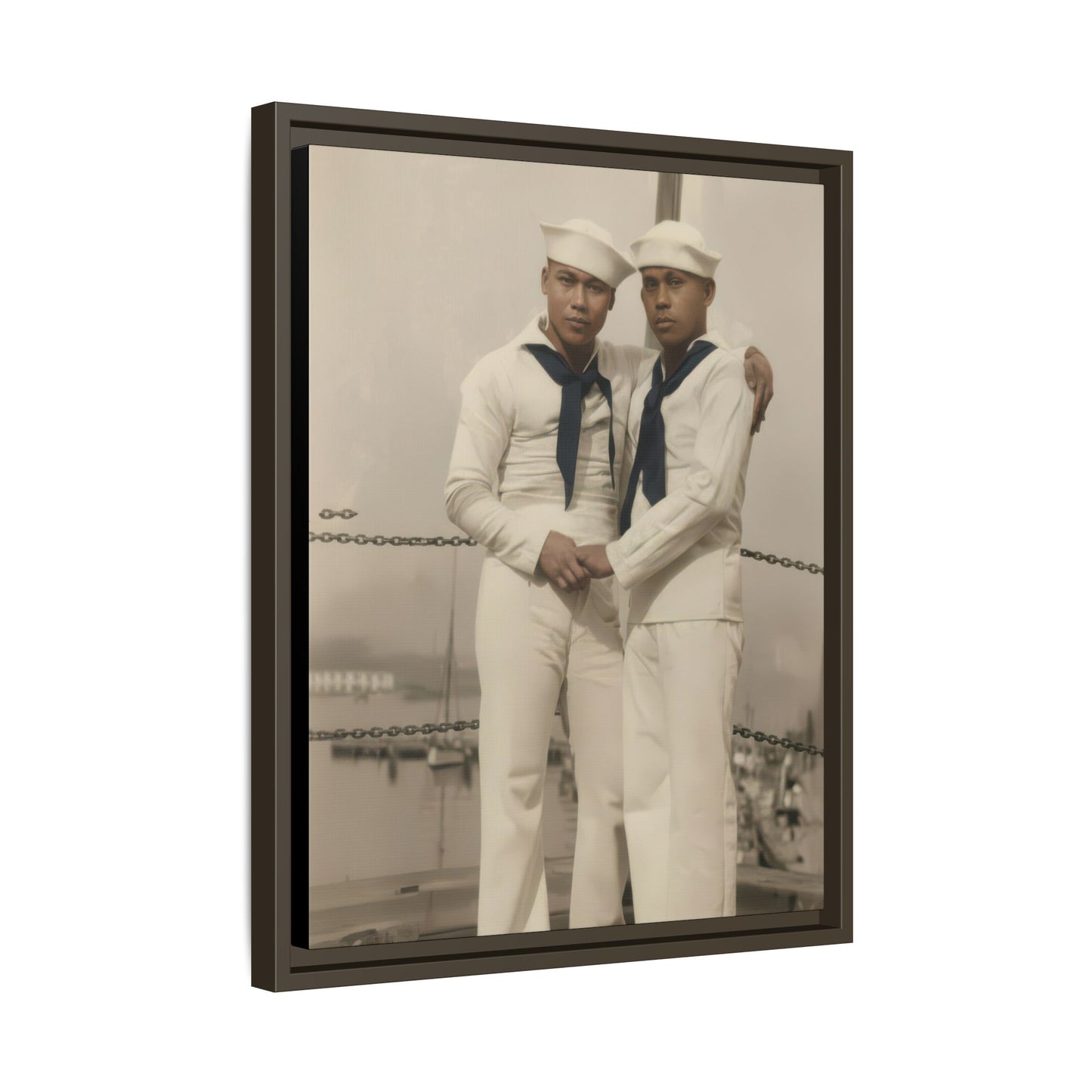 paire 089 | Framed Vintage Photo - Matte Canvas