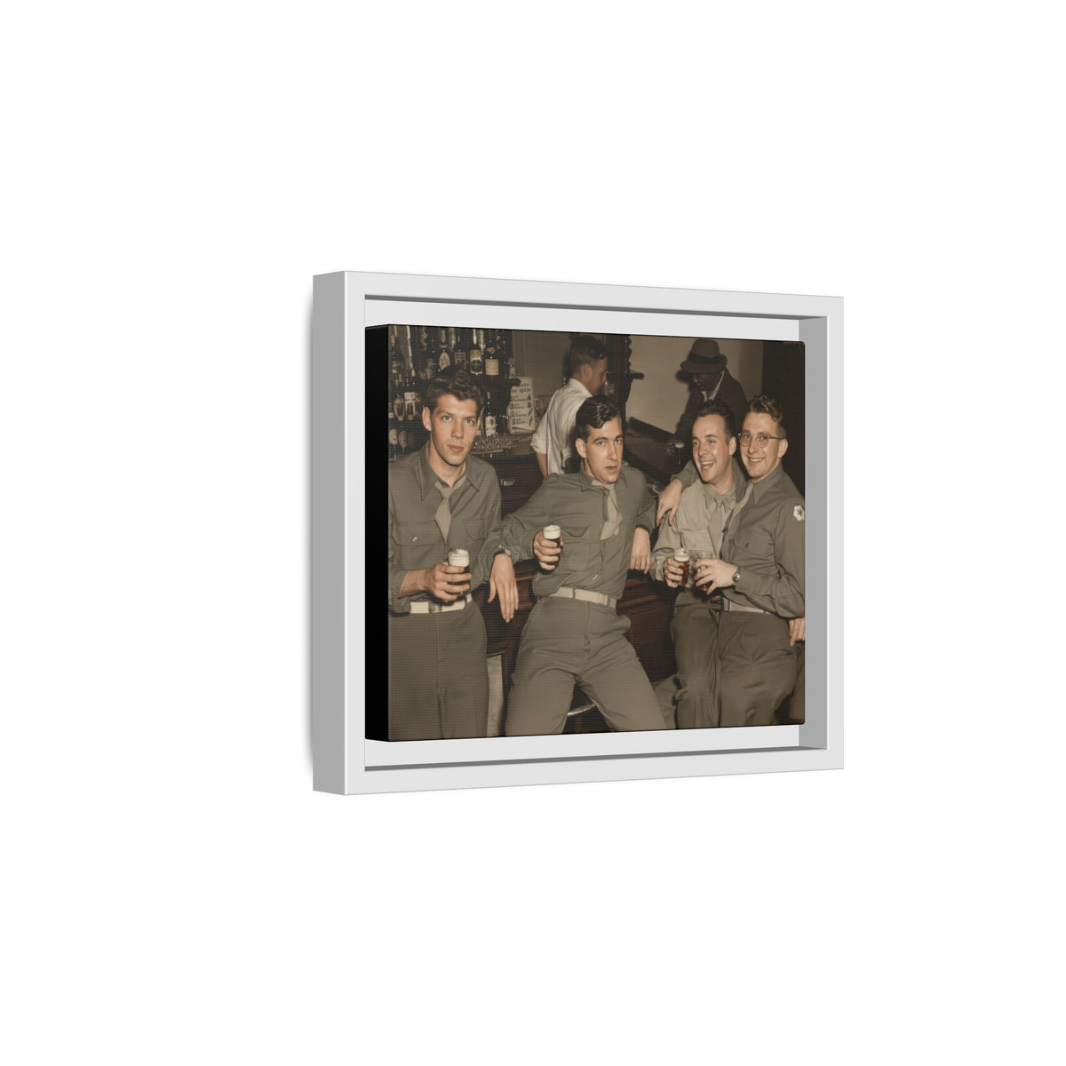 hommes 030 | Framed Vintage Photo - Matte Canvas