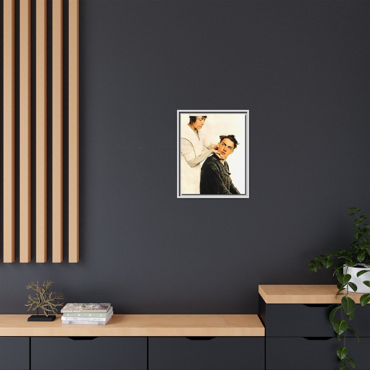 celibataire 021 | Framed Vintage Photo - Matte Canvas