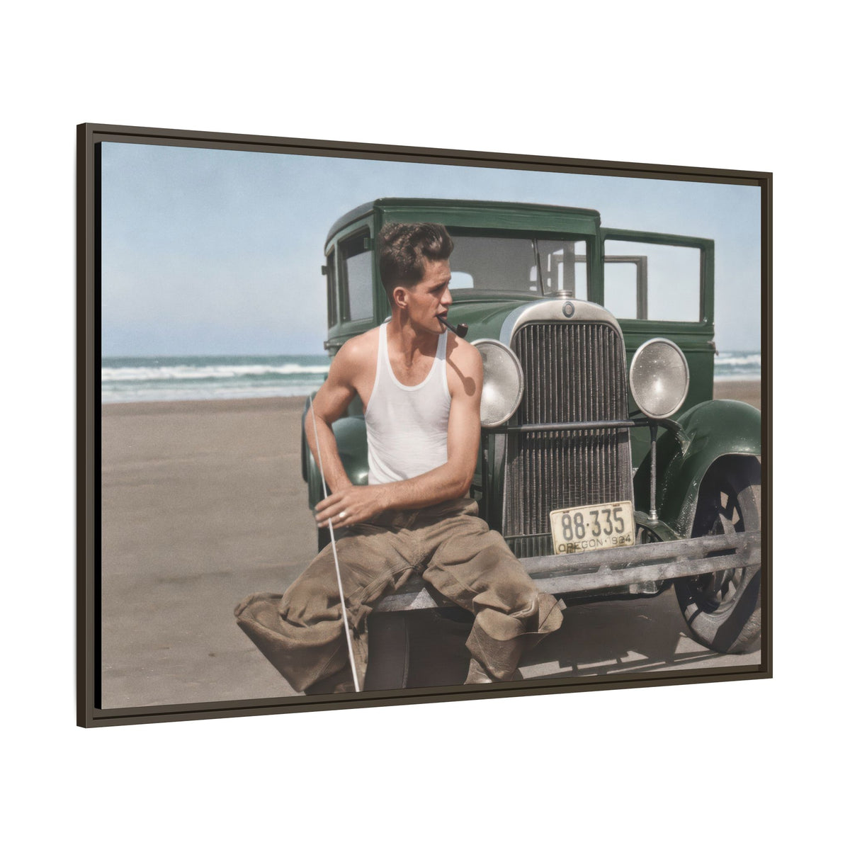 celibataire 008 | Framed Vintage Photo - Matte Canvas