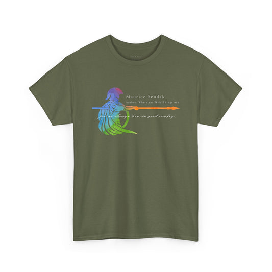 Maurice Sendak | Author: Where the Wild Things Are | Pride T-Shirt  Night Kitchen Gay LGBT