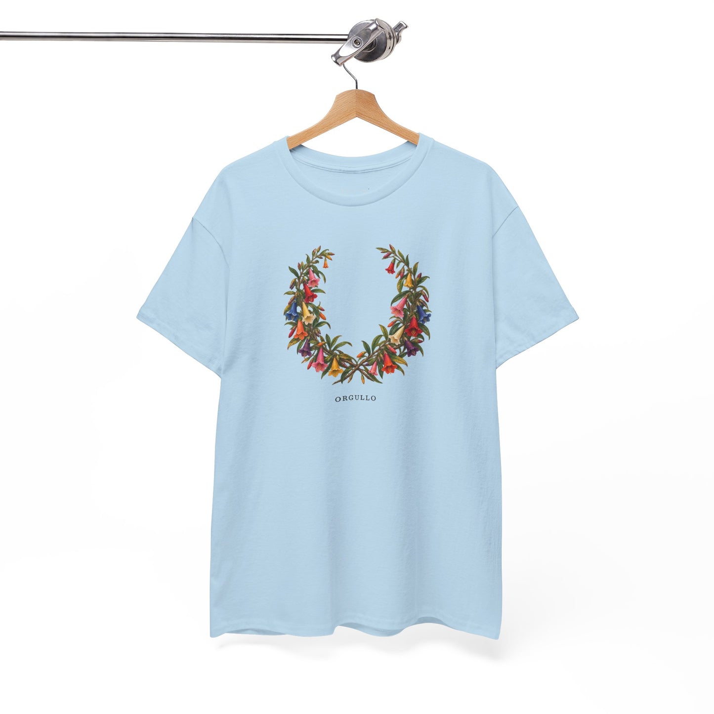 Orgullo Cantuta Pride T-Shirt | Peruvian Botanical LGBTQ+ Tee