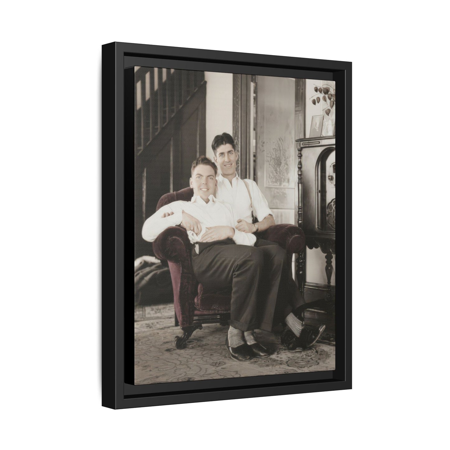paire 053 | Framed Vintage Photo - Matte Canvas