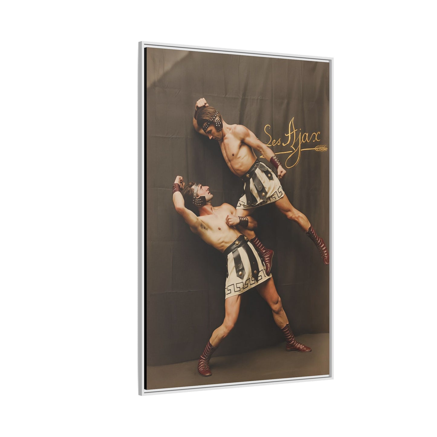 athlétisme 015 | Framed Vintage Photo - Matte Canvas