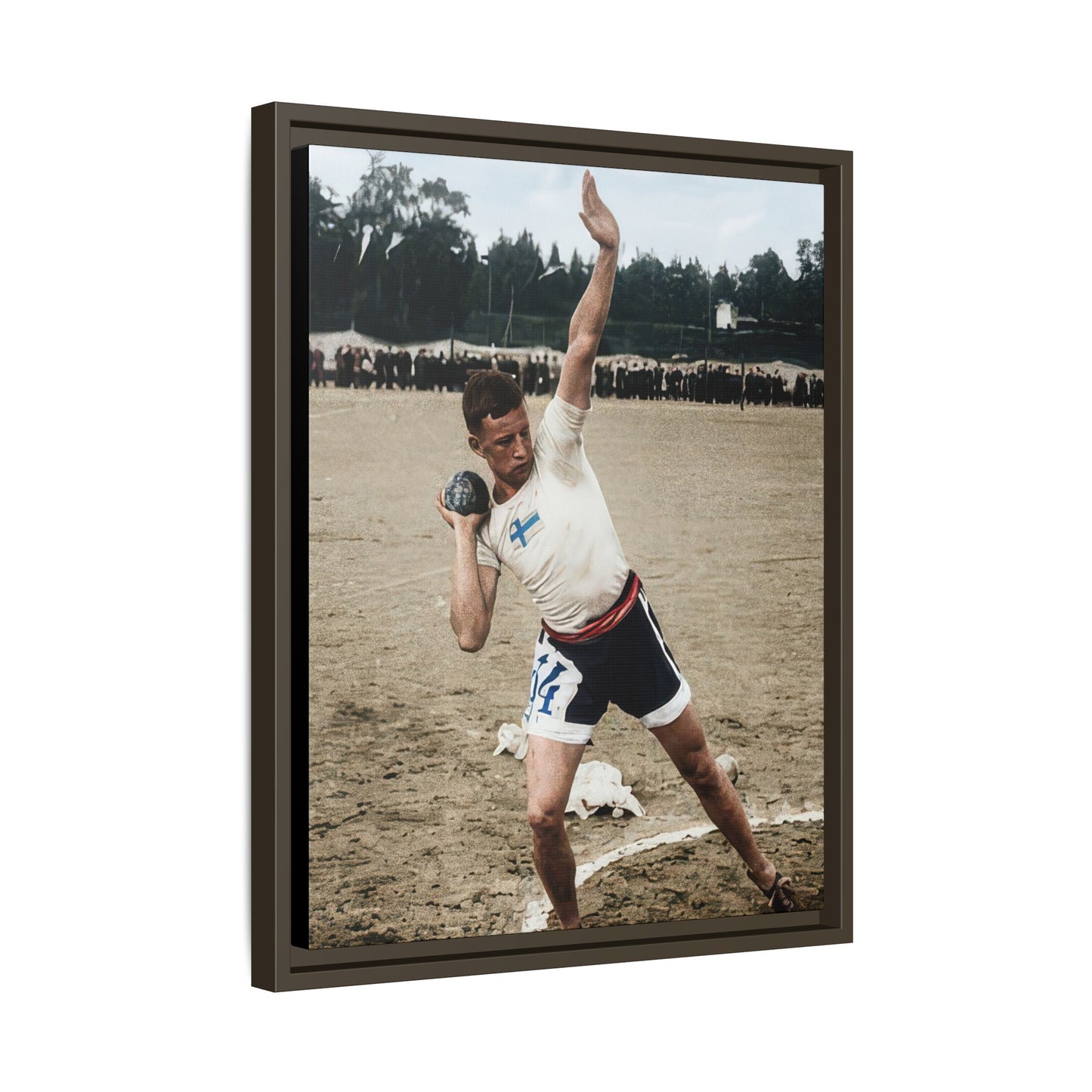 athlétisme 037 | Framed Vintage Photo - Matte Canvas