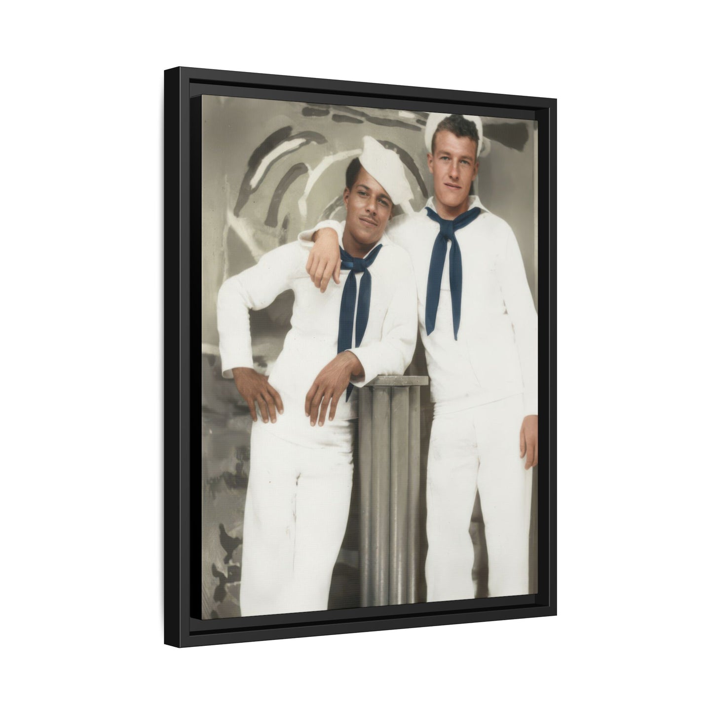 paire 075 | Framed Vintage Photo - Matte Canvas