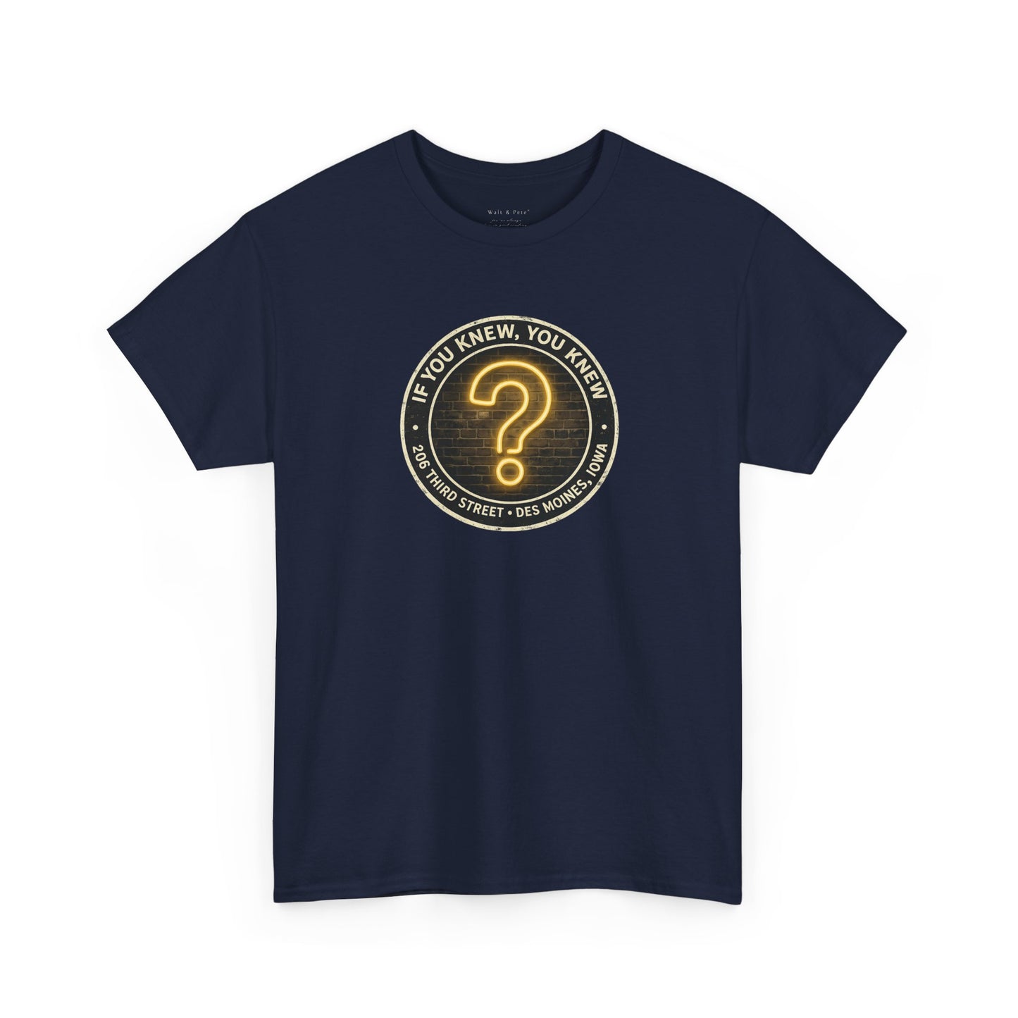 The Question Mark  | Historic Des Moines, Iowa Gay Bar T-Shirt