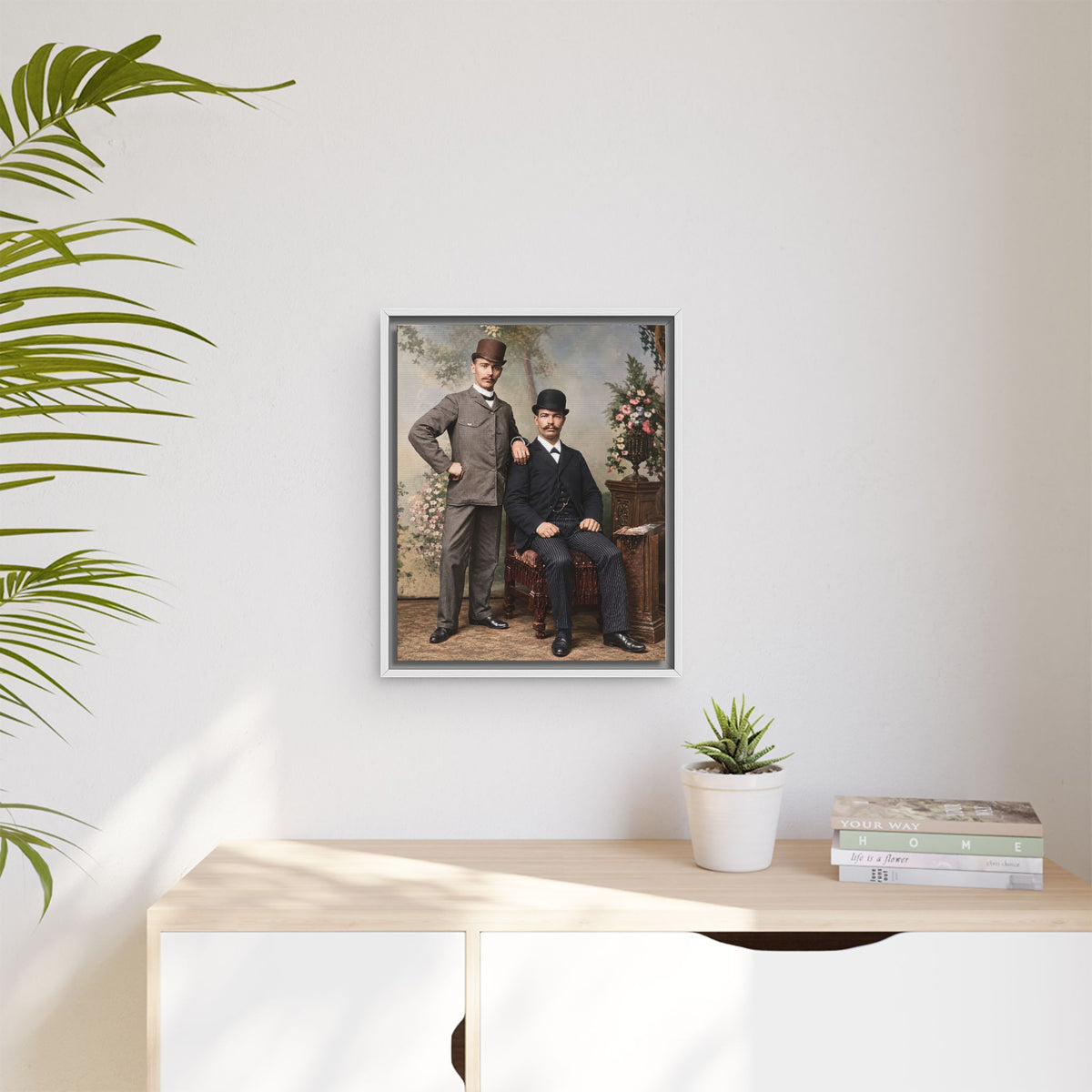 paire 068 | Framed Vintage Photo - Matte Canvas