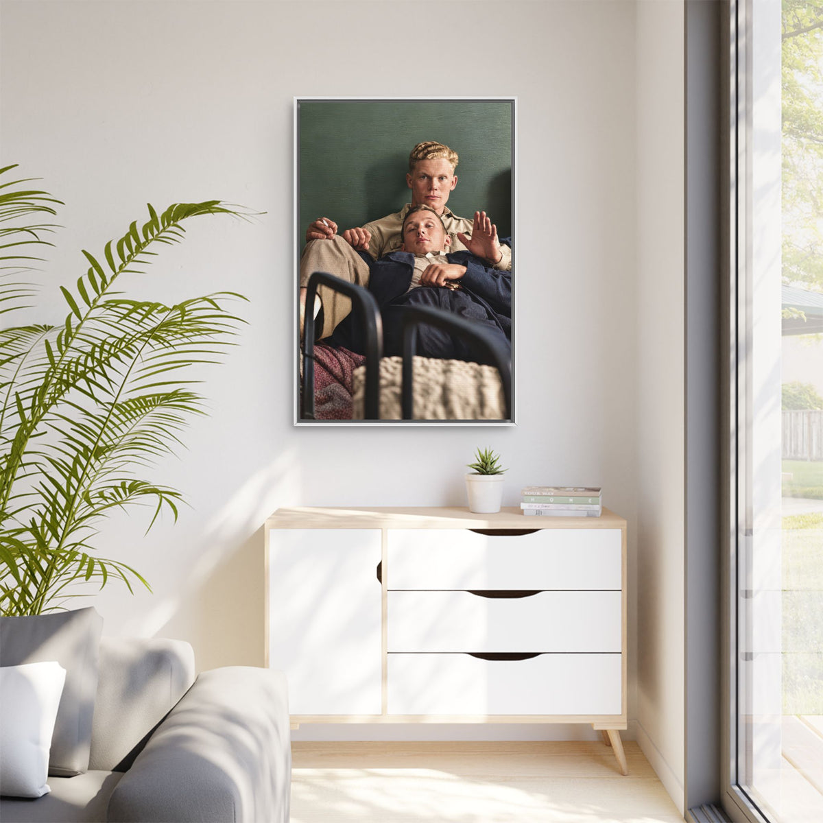paire 046 | Framed Vintage Photo - Matte Canvas