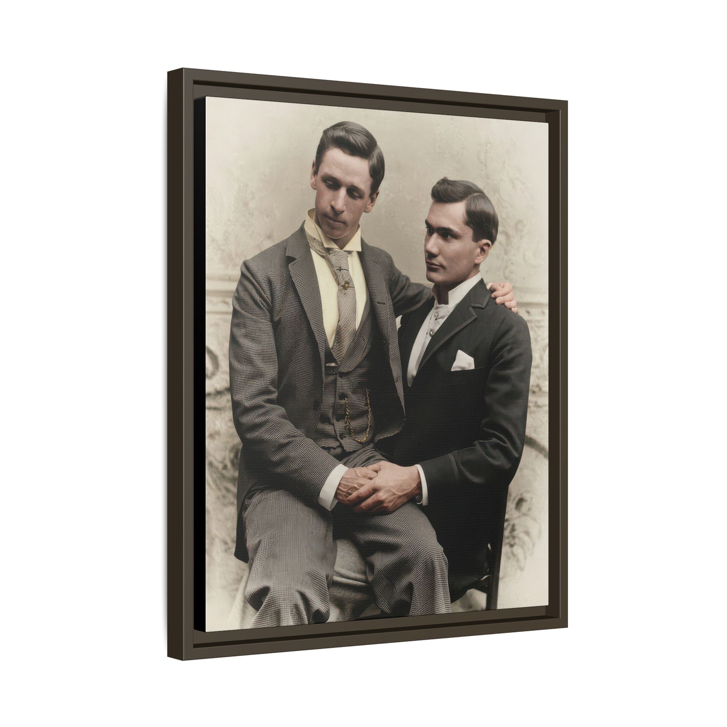 paire 063 | Framed Vintage Photo - Matte Canvas