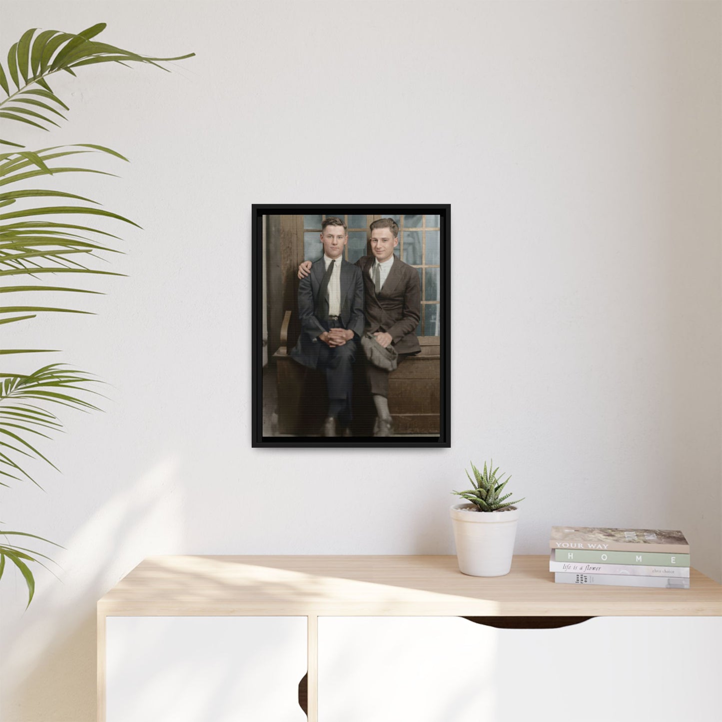 paire 105 | Framed Vintage Photo - Matte Canvas