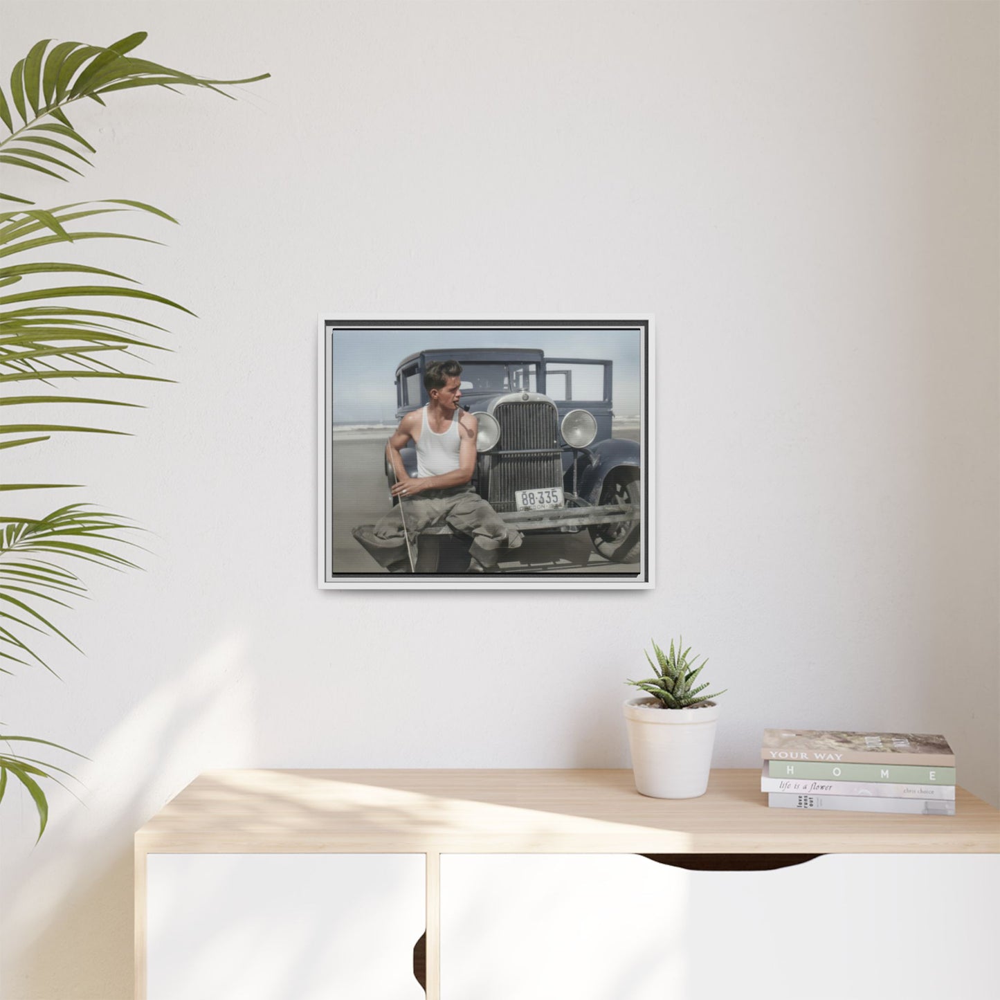celibataire 008 | Framed Vintage Photo - Matte Canvas