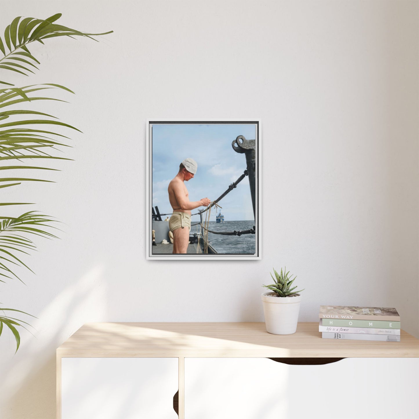 celibataire 043 | Framed Vintage Photo - Matte Canvas