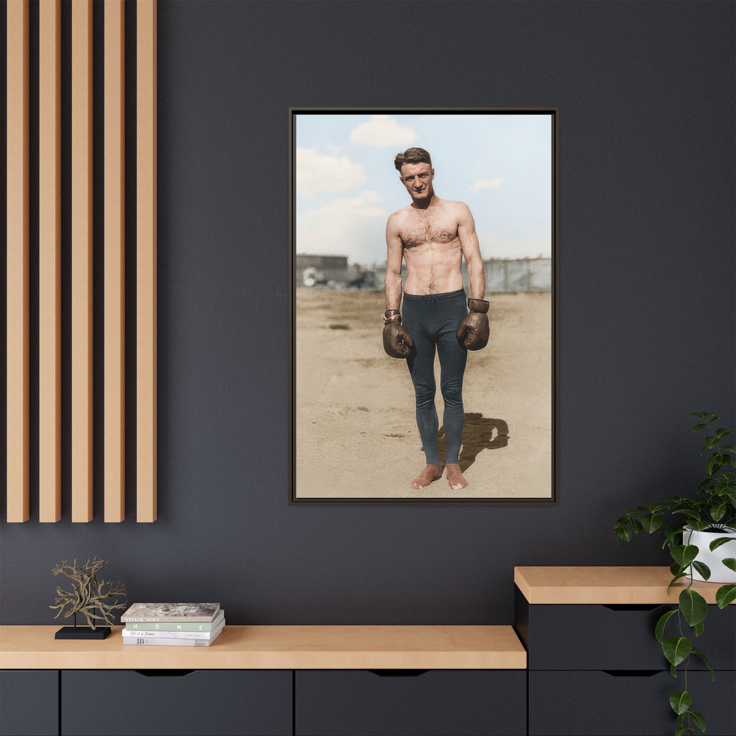 Copy of athlétisme 039 | Framed Vintage Photo - Matte Canvas