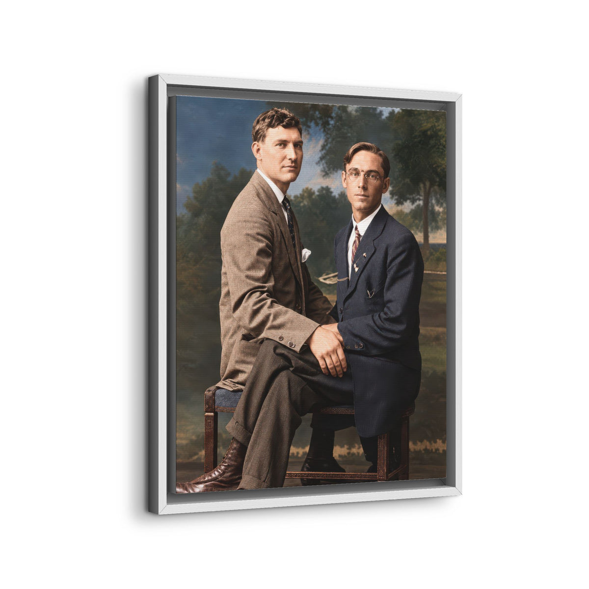 paire 165 | Framed Vintage Photo - Matte Canvas