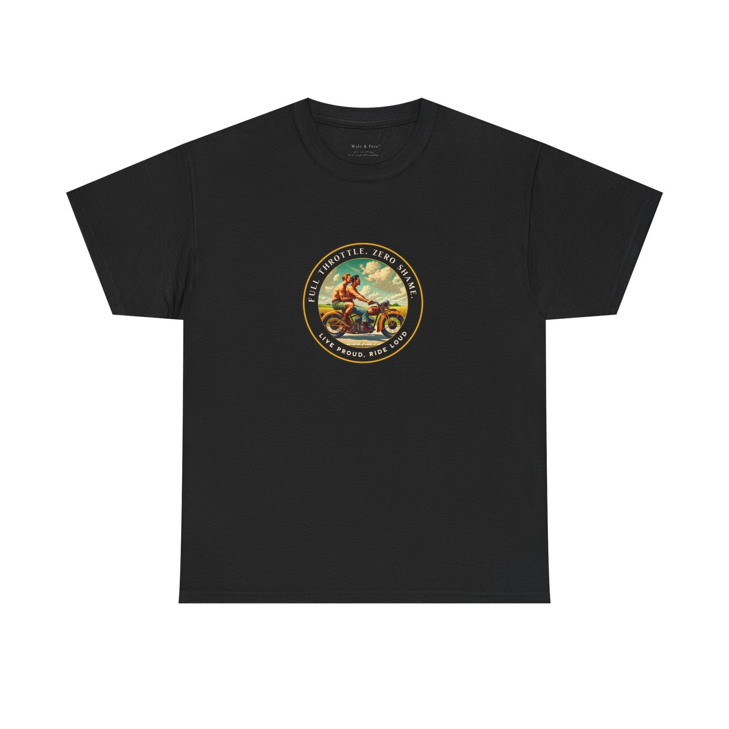 Open Highway Motorcycle Pride T-Shirt | Vintage Rider Graphic Tee | LGBTQ Biker Shirt