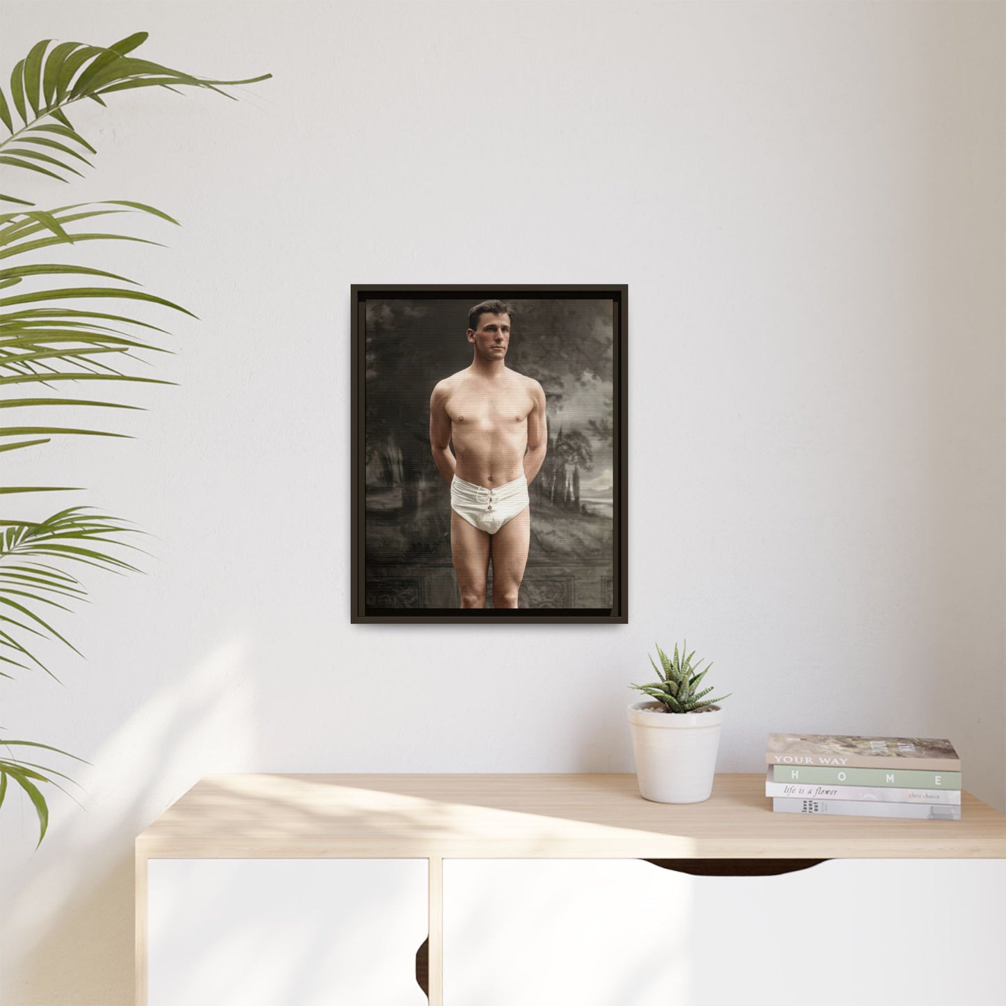 athlétisme 017  | Framed Vintage Photo - Matte Canvas