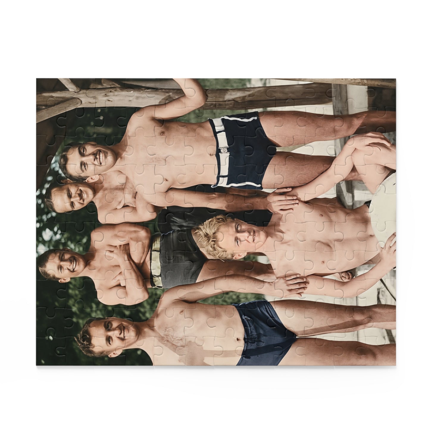 Lakeside Swim Club Companions | Restored Historical Jigsaw Puzzle | nager 041