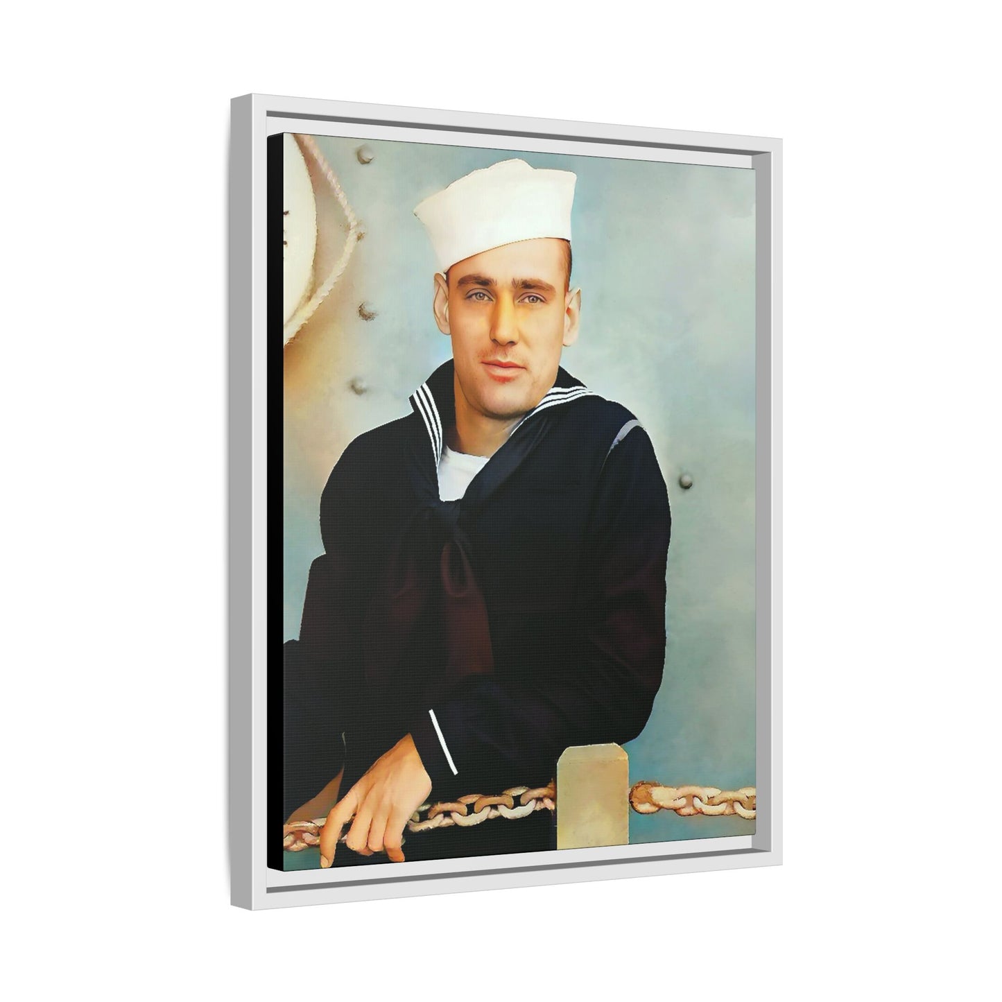 celibataire 023 | Framed Vintage Photo - Matte Canvas