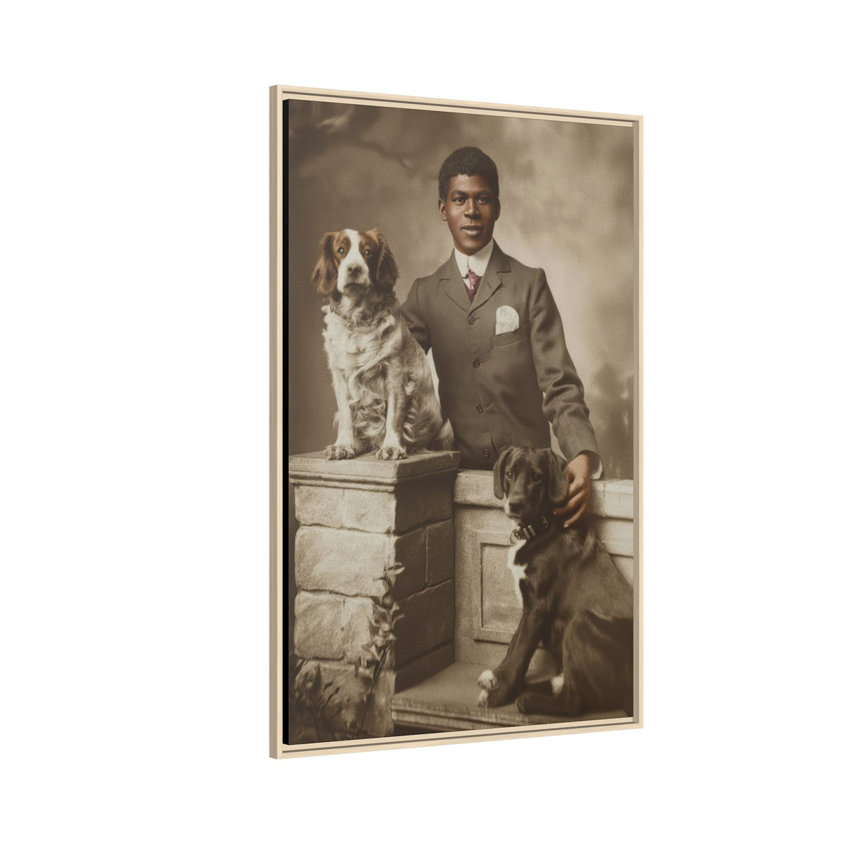 celibataire 009 | Framed Vintage Photo - Matte Canvas