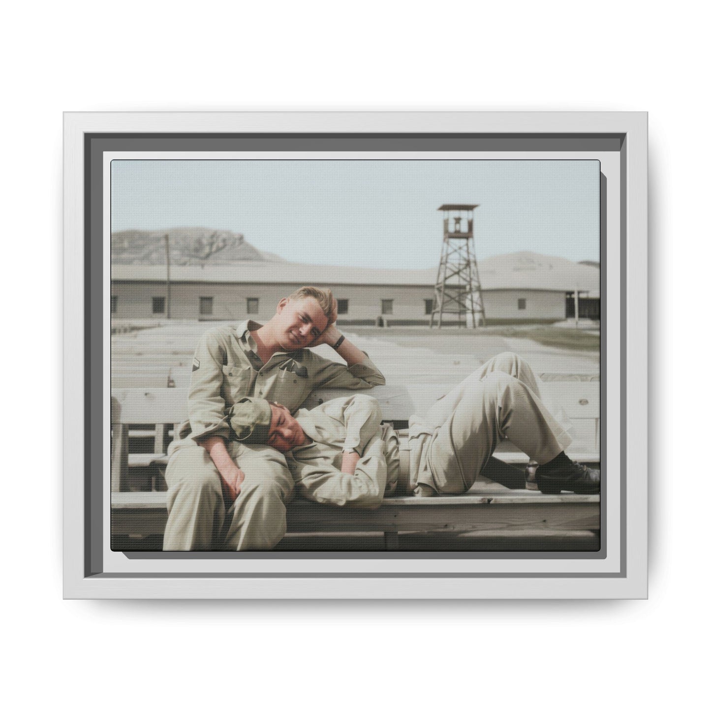 paire 096 | Framed Vintage Photo - Matte Canvas