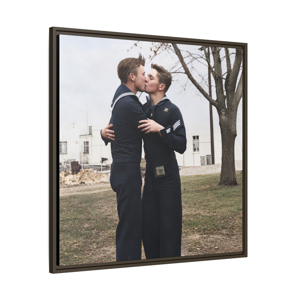 paire 034 | Framed Vintage Photo - Matte Canvas
