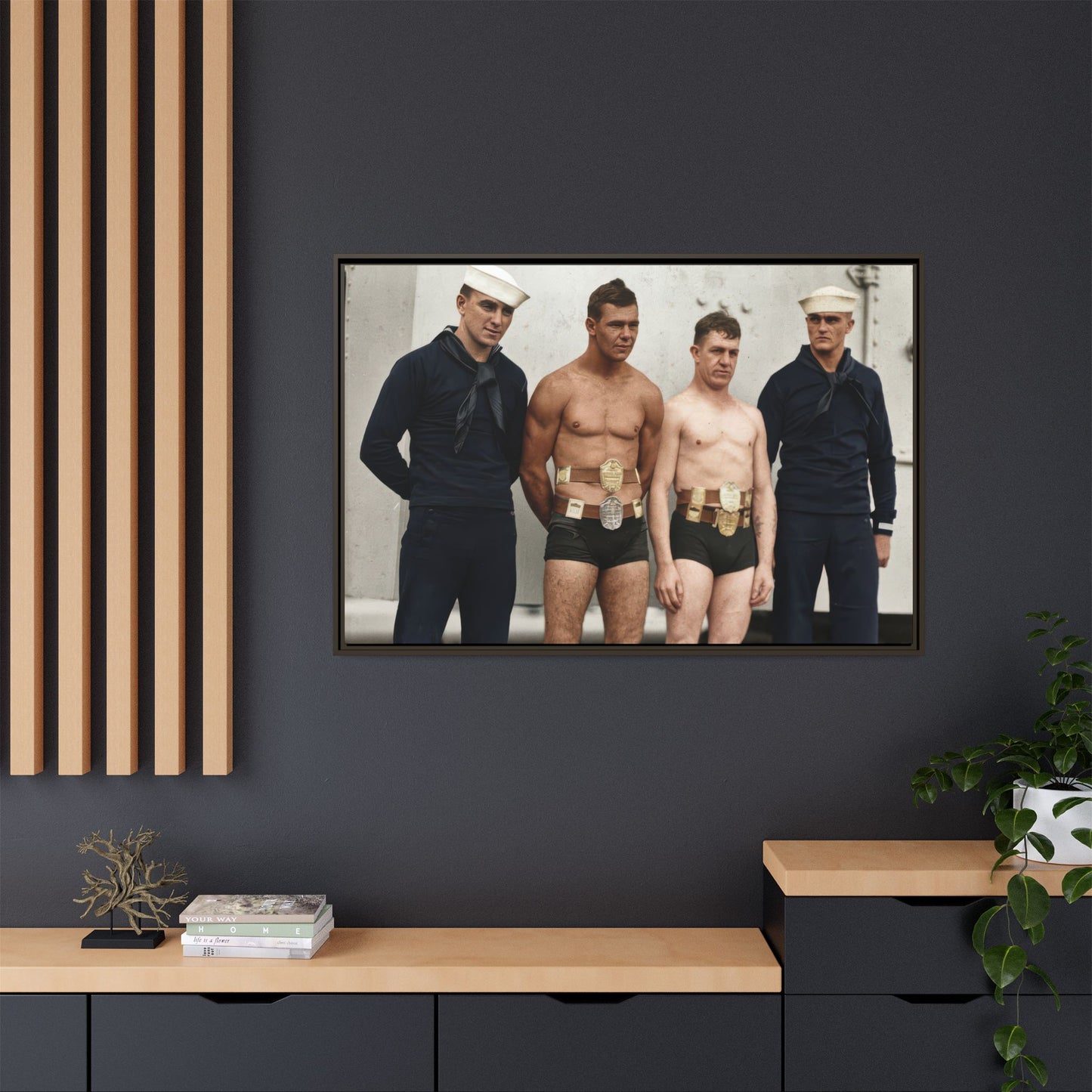 athlétisme 049 | Framed Vintage Photo - Matte Canvas