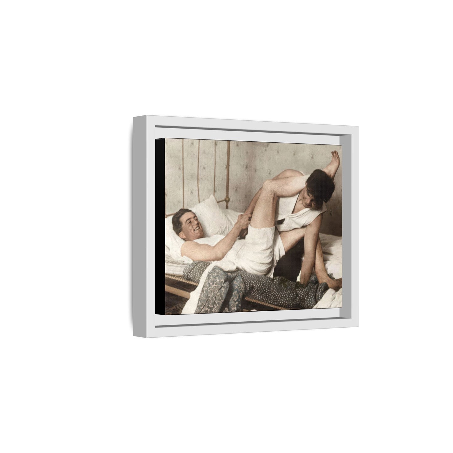 paire 016 | Framed Vintage Photo - Matte Canvas