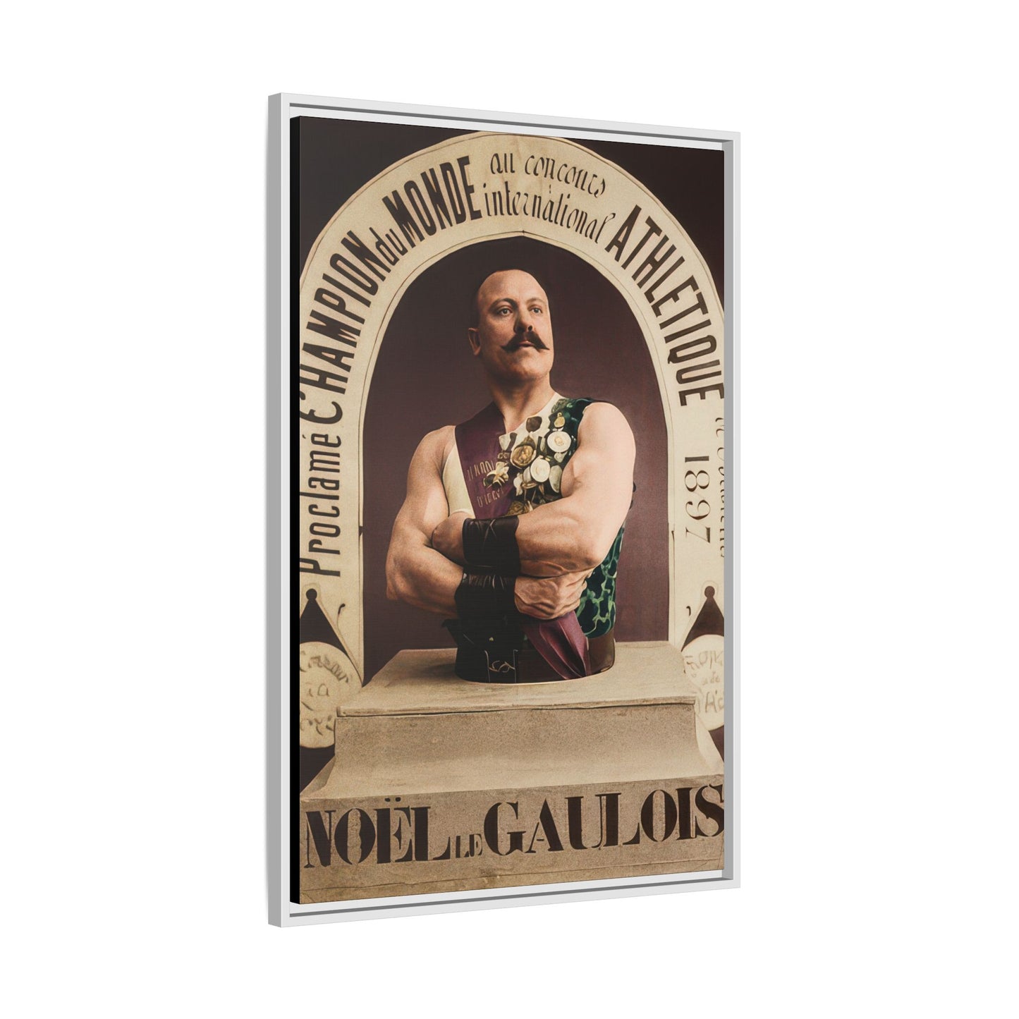 athlétisme 045 | Framed Vintage Photo - Matte Canvas