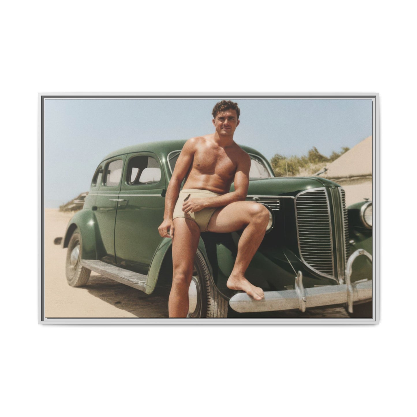nager 022 | Framed Vintage Photo - Matte Canvas