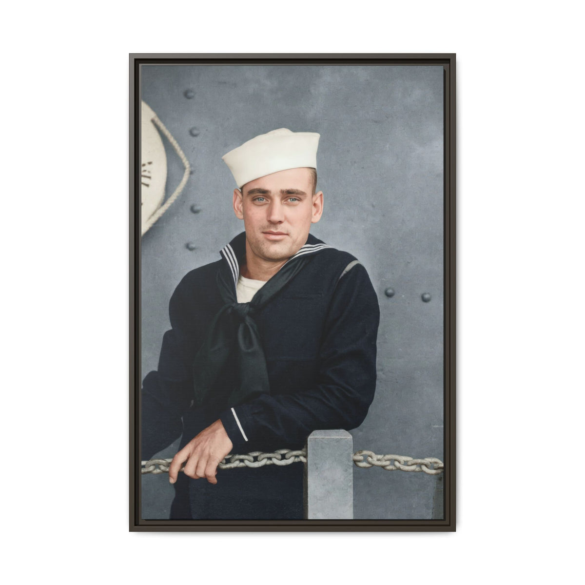 celibataire 023 | Framed Vintage Photo - Matte Canvas