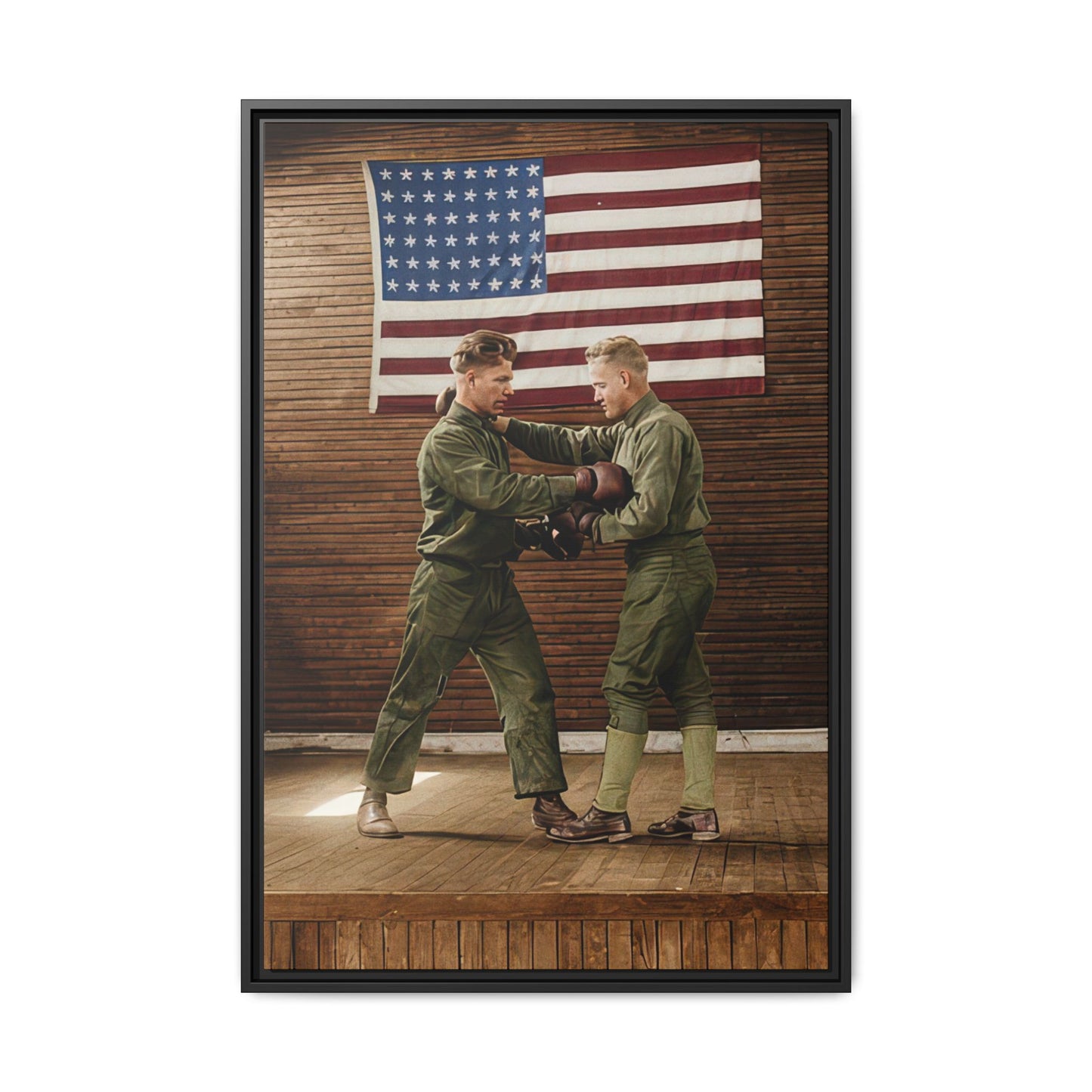 athlétisme 034 | Framed Vintage Photo - Matte Canvas