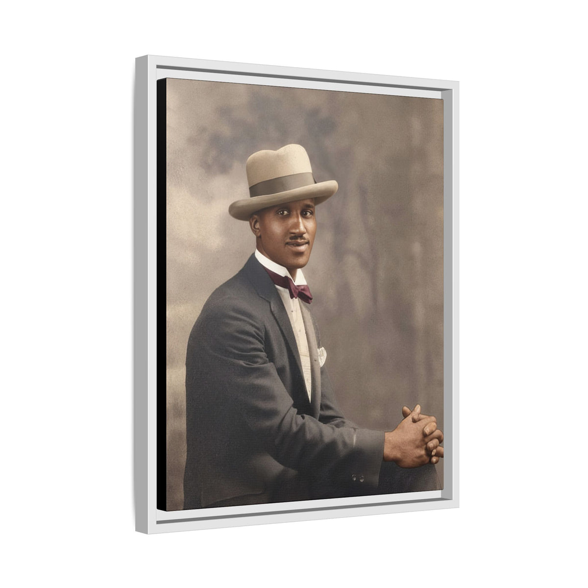 celibataire 004 | Framed Vintage Photo - Matte Canvas