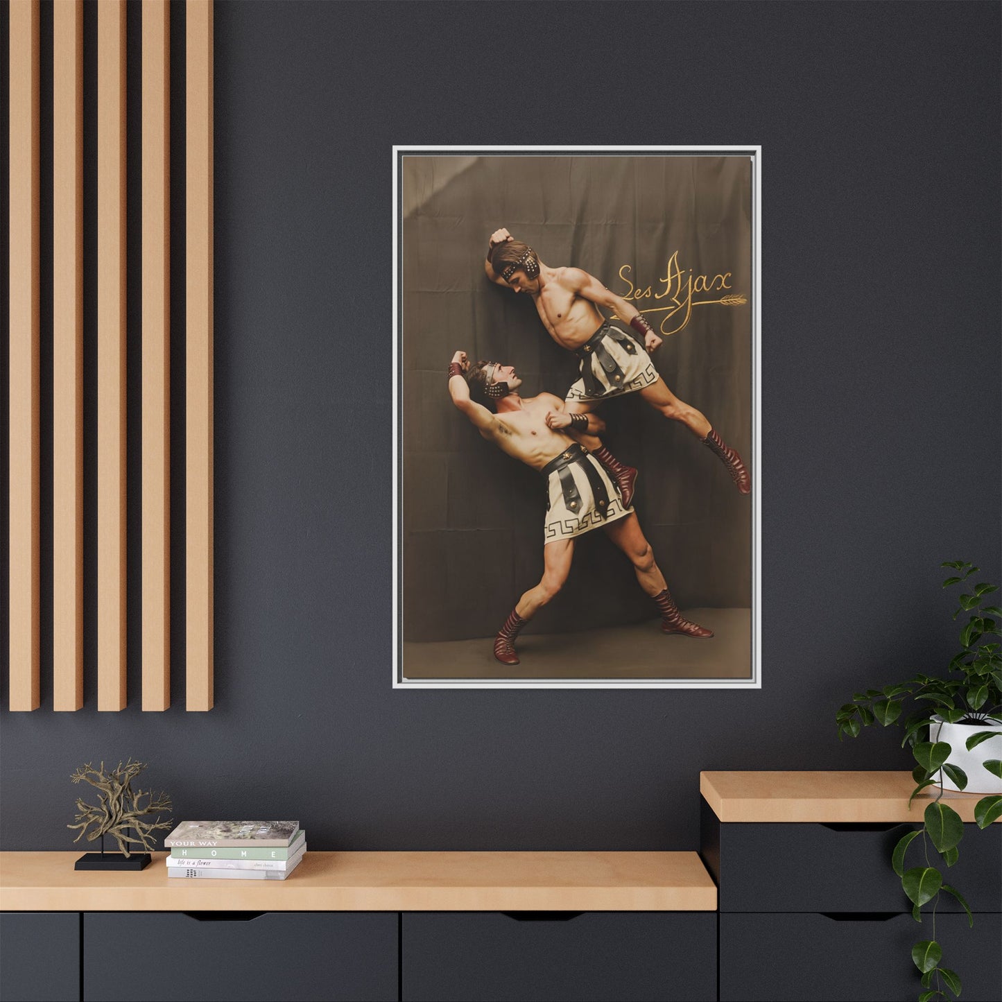 athlétisme 015 | Framed Vintage Photo - Matte Canvas