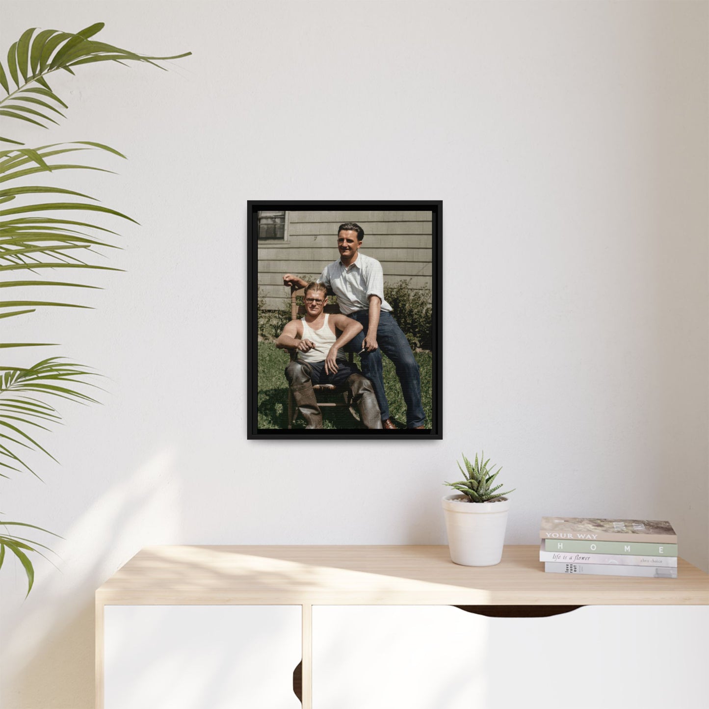paire 064 | Framed Vintage Photo - Matte Canvas