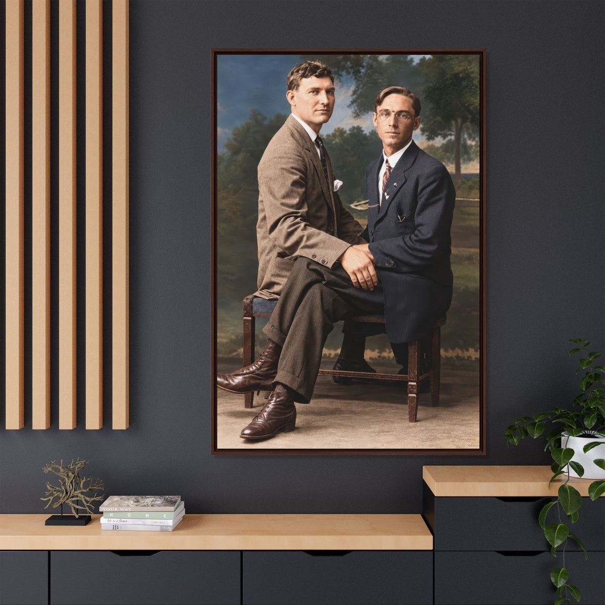 paire 165 | Framed Vintage Photo - Matte Canvas