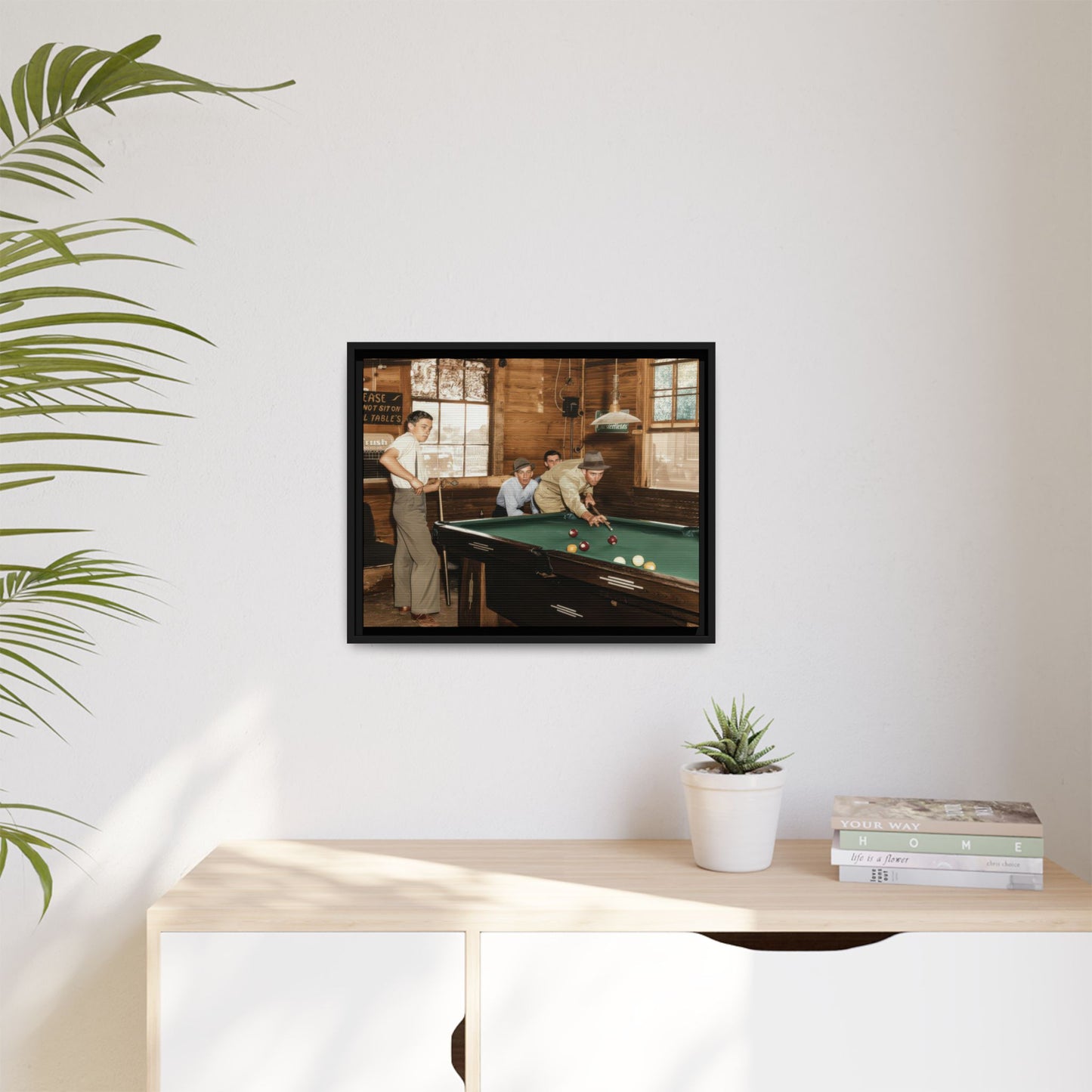 hommes 024 | Framed Vintage Photo - Matte Canvas