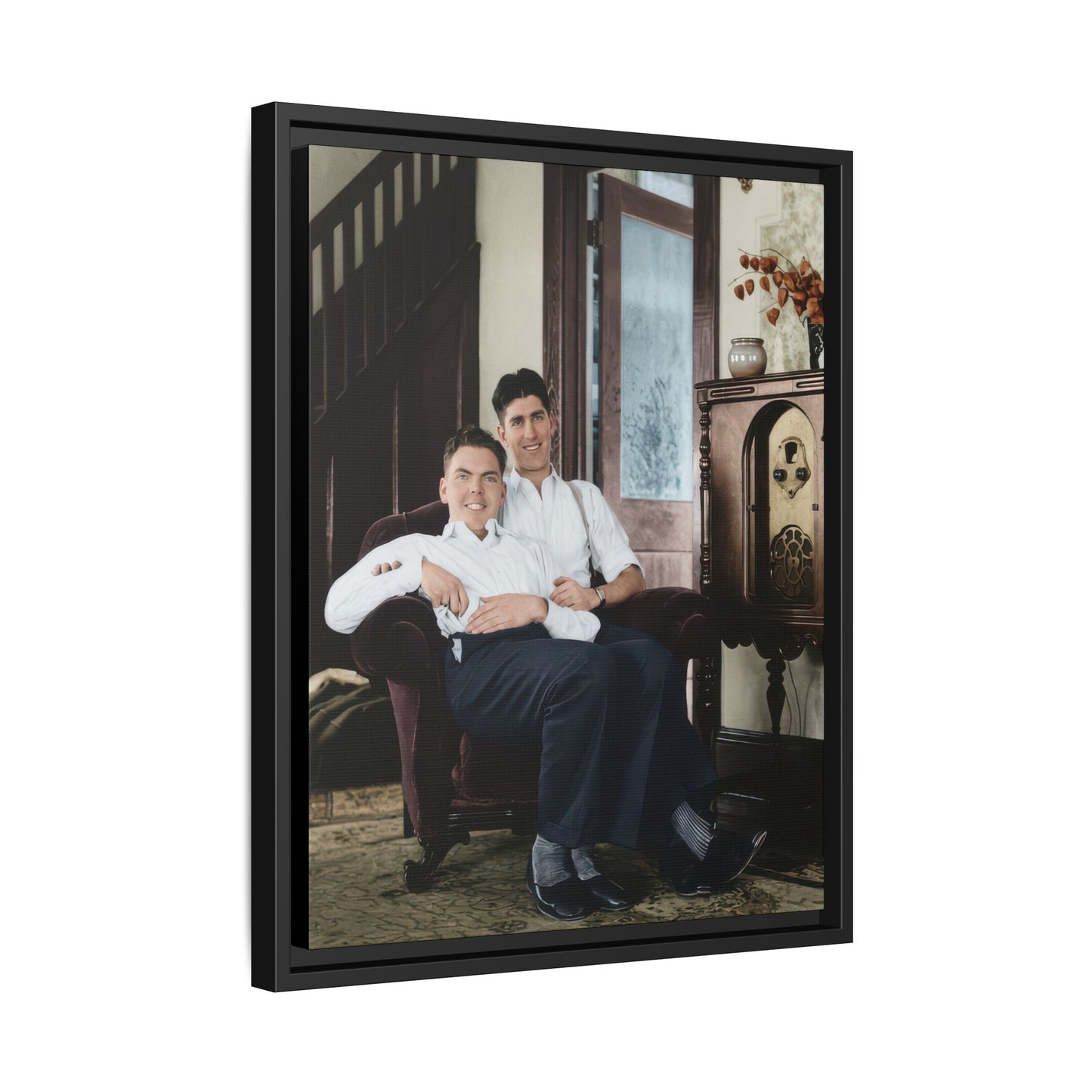 paire 053 | Framed Vintage Photo - Matte Canvas