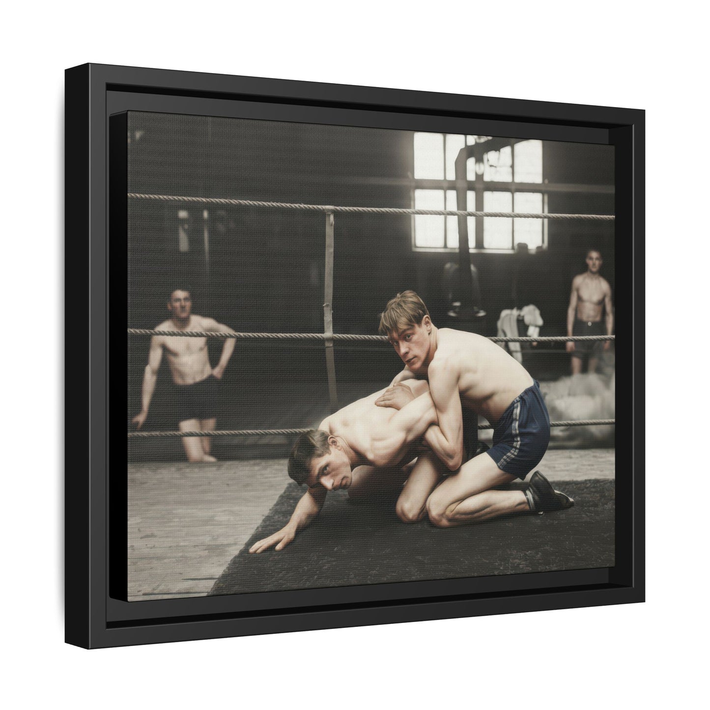 athlétisme 005 | Framed Vintage Photo - Matte Canvas