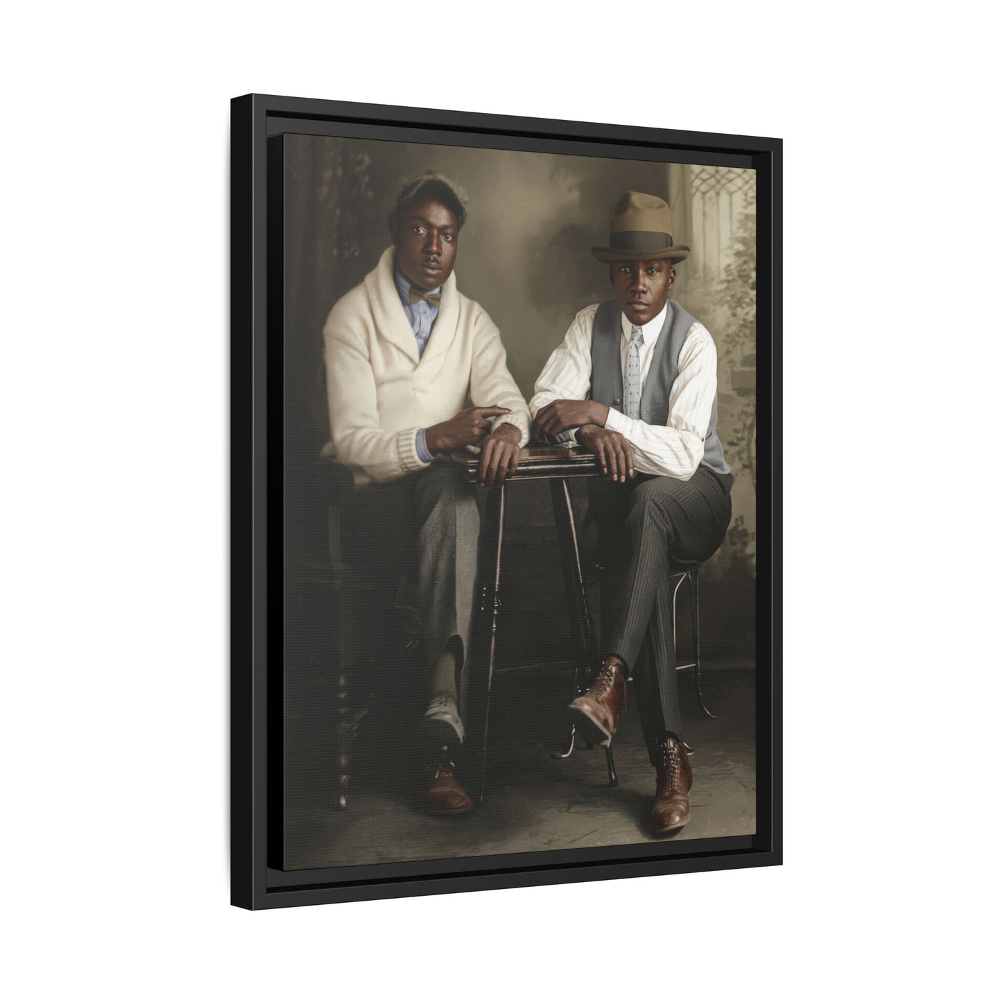 paire 047 | Framed Vintage Photo - Matte Canvas