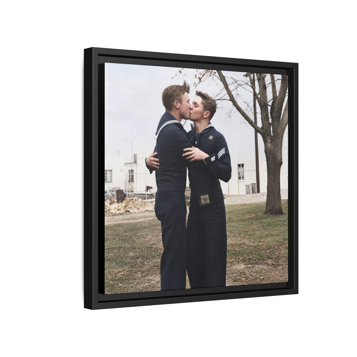 paire 034 | Framed Vintage Photo - Matte Canvas