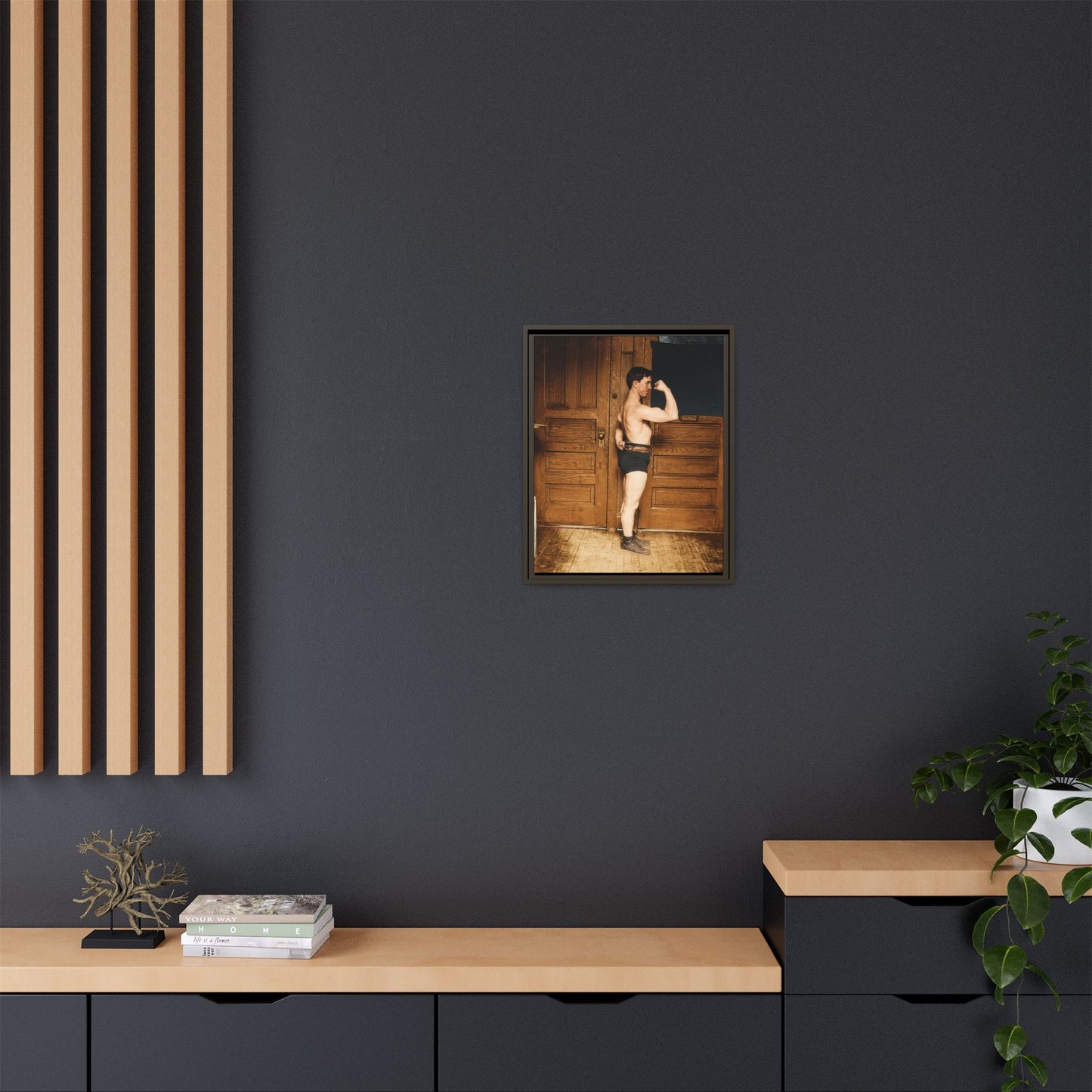 athlétisme 023 | Framed Vintage Photo - Matte Canvas